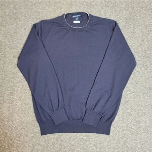 Peter Millar Collection Sweater  Excursionist Flex Navy Wool Blend England Made